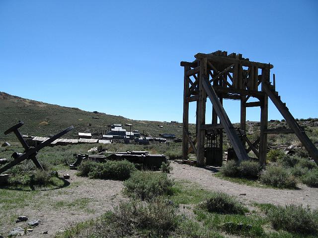 Bodie 17 - Original head frame from the Red Cloud Mine at Bodie.JPG